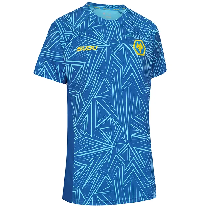 Wolverhampton Wanderers Store | Shop Official 2025-26 3rd Pre Match T-Shirt – Womens – Blue Wolves Gear